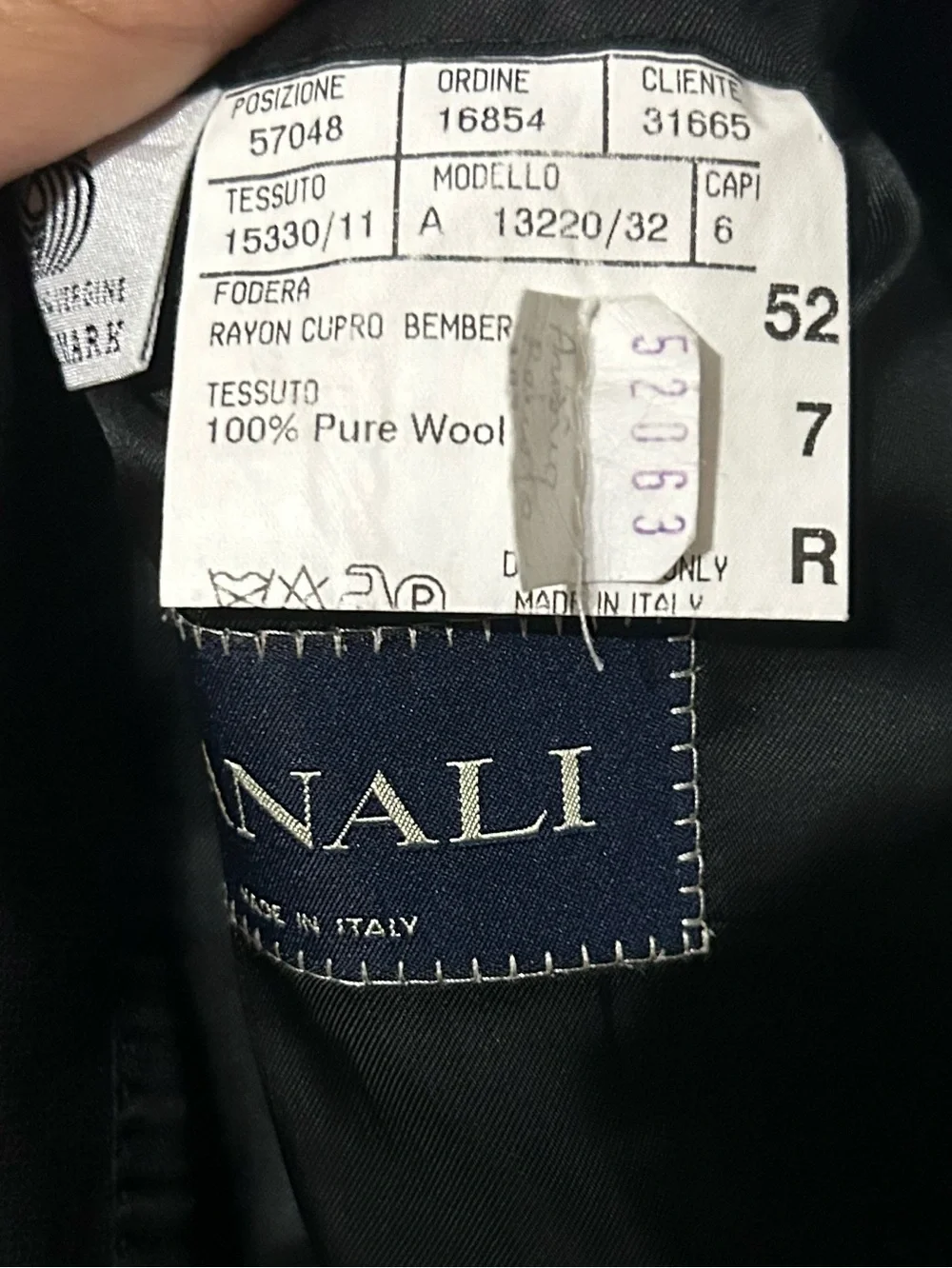 Canali single-breasted suit jacket Gray 100% Pure Wool 52R